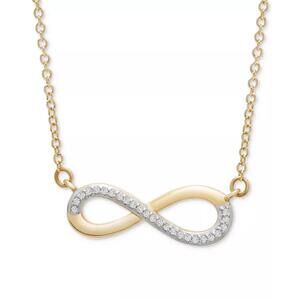 Diamond Infinity 17" Pendant Necklace (1/20 ct. t.w.) in 14k Gold